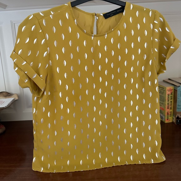 HOUSE OF HARLOW x REVOLVE yellow blouse - Picture 1 of 4
